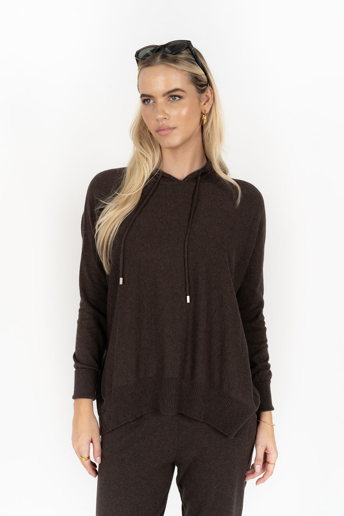 PEYTON HOODIE - Expresso colour