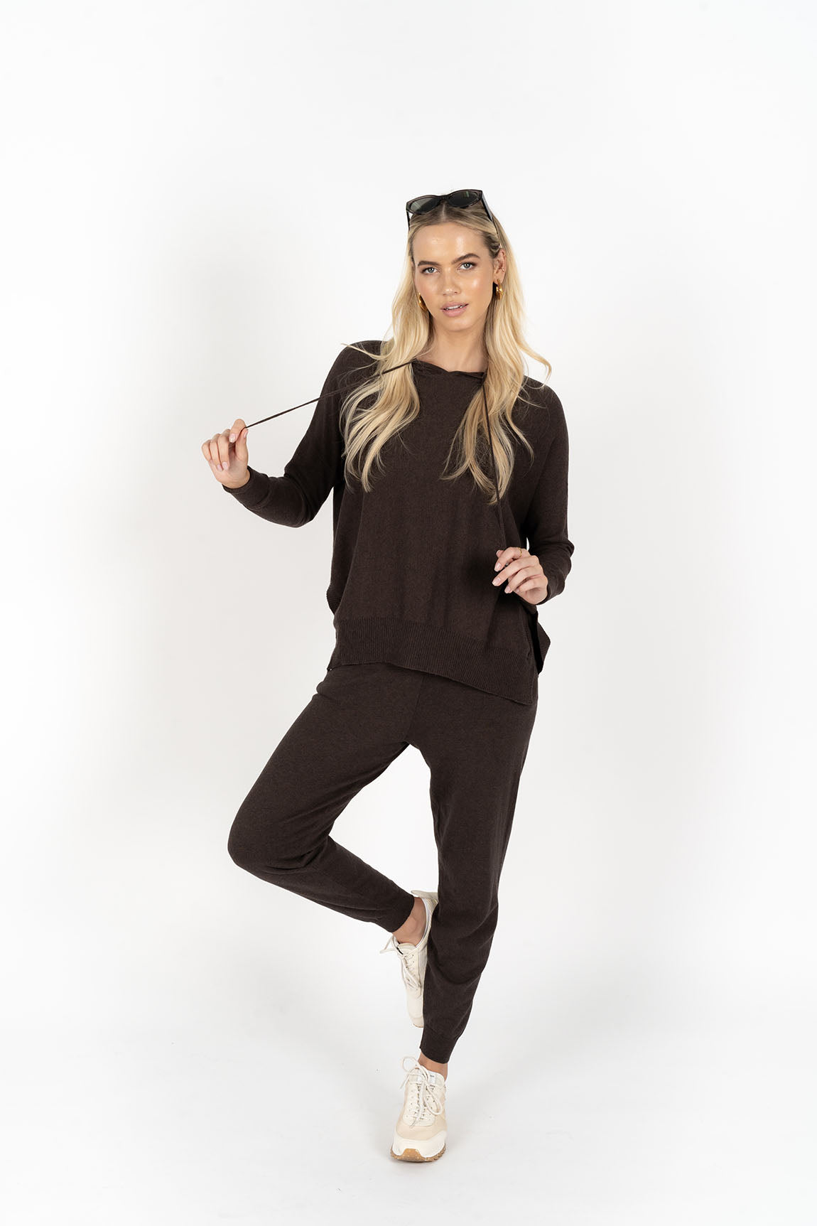 PEYTON HOODIE - Expresso colour