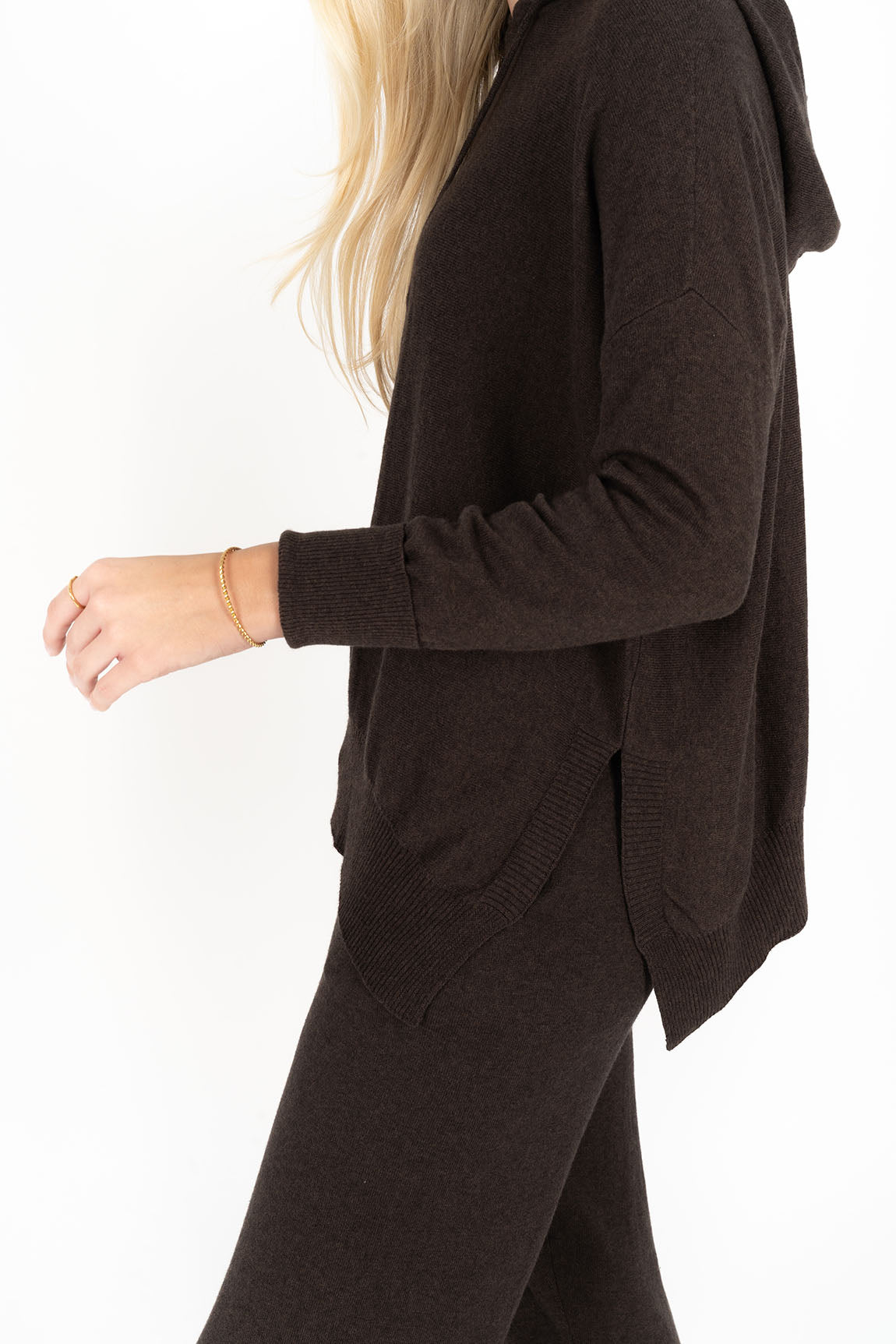 PEYTON HOODIE - Expresso colour