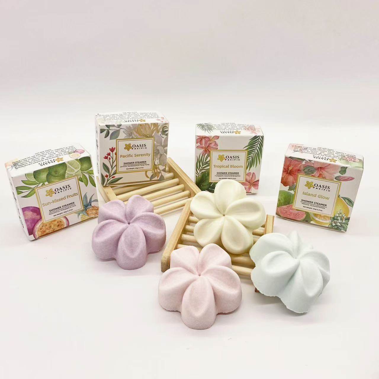 Oasis Pacific TROPICAL BLOOM Handcrafted Shower Steamer 65g