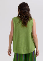 LD & Co Linen A-Line top - Light Cyan