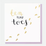 Ten tiny toes card