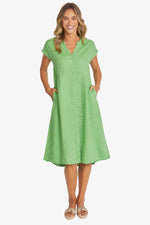 Sammy Linen Dress from Ping Pong Australia - Clover