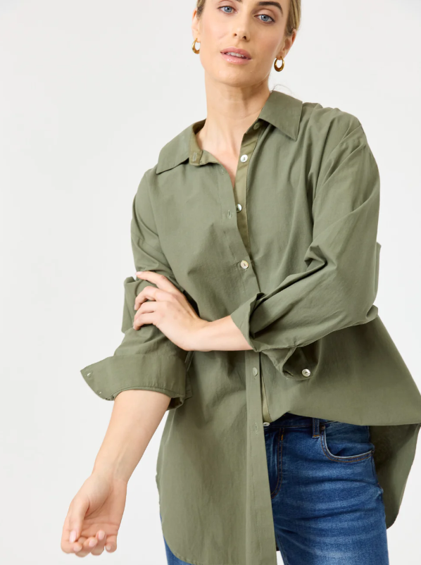 Studio oversized shirt - Khaki
