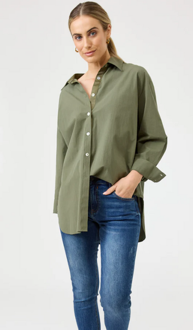 Studio oversized shirt - Khaki