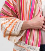 Stripe Crochet Detail Jacket by Trisha Tyler
