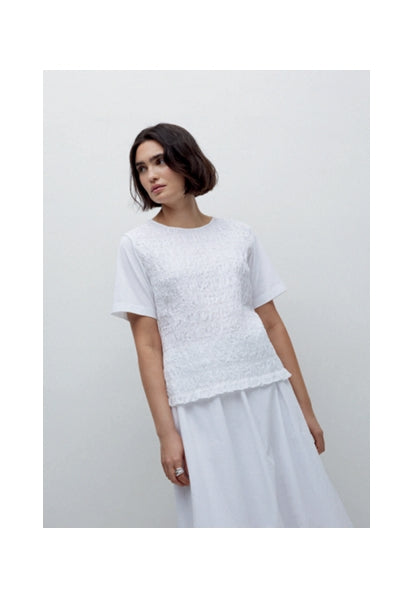 Yerse Barcelona Cotton Gathered T-shirt