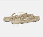 Isle Jacobsen Flip-flops Glitter - Platin