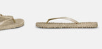 Isle Jacobsen Flip-flops Glitter - Platin