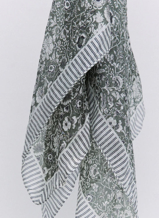 Yerse Barcelona Silk Bandana Scarf