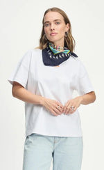 POM Amsterdam's Artisan Party print petite silk scarf