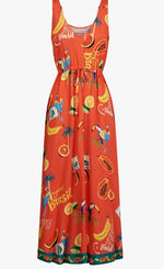 Cabana Tie Dress - Brasil Coral