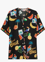 Cabana Button Top - Brasil Black