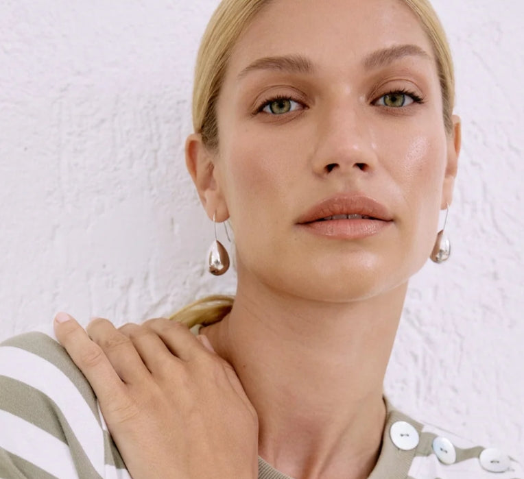 Pena Drop Earring - Silver