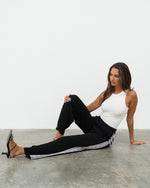CONTRAST STRAIGHT LEG CO-ORD PANTS from White Closet