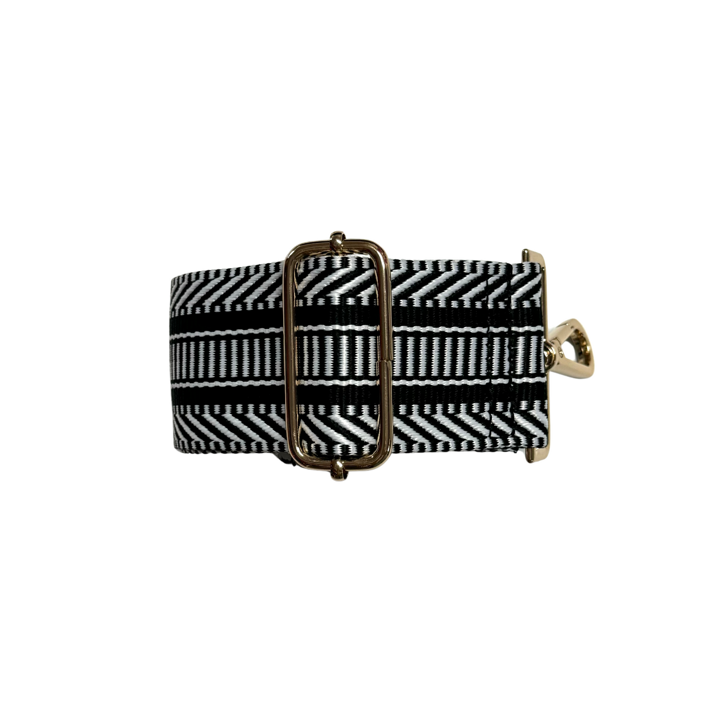 Liv & Milly Guitar Strap - Black & White Pattern