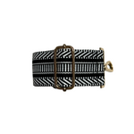 Liv & Milly Guitar Strap - Black & White Pattern
