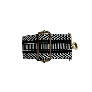 Liv & Milly Guitar Strap - Black & White Pattern