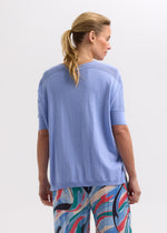 Zacket & Plover Silk blend Pointelle Shoulder Top