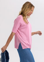 Zacket & Plover Silk blend Pointelle Shoulder Top