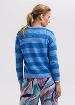 Zacket & Plover Pointelle Zip Cardigan - Navy