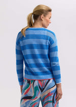 Zacket & Plover Pointelle Zip Cardigan - Navy