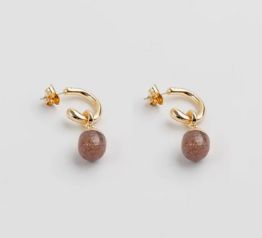 Frankie Earrings wine