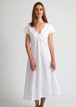 MD-756A Nightie | Capped Sleeve (with Embroidery)