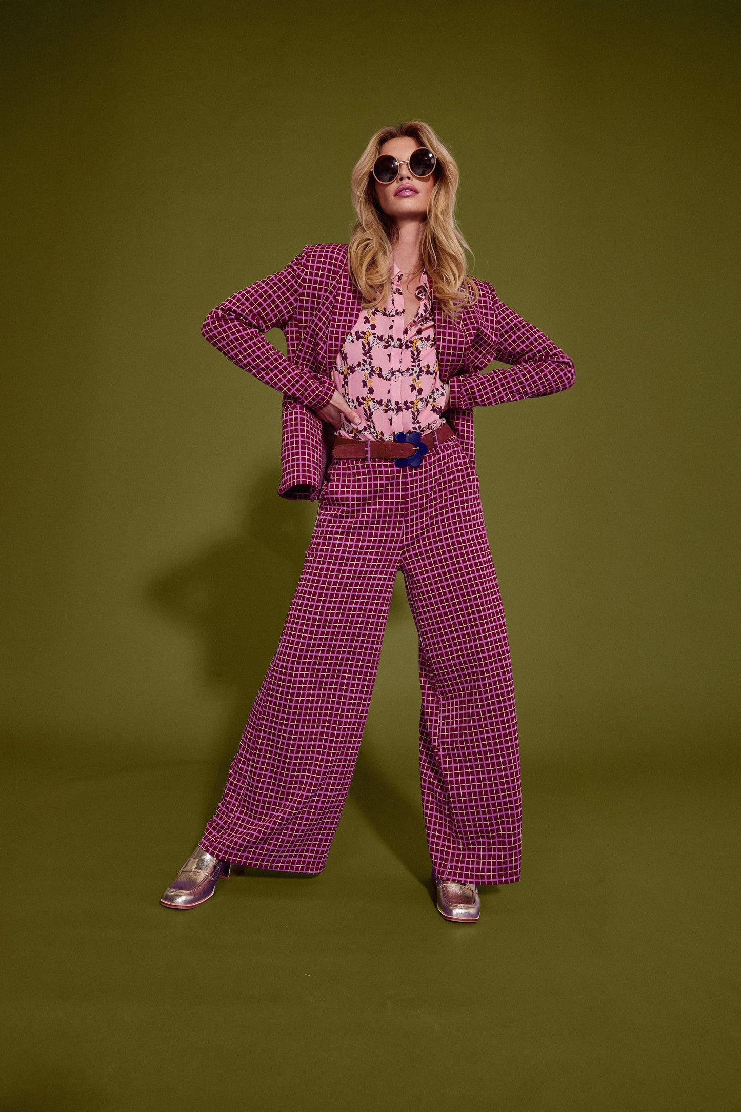 Boom Shankar Aiko Pant - Himari Check
