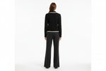 Carre Noir Pull on Zip detail Pants - Heather Grey