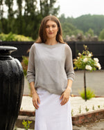 Mesh Knit Top from White on Black Clothing NZ - Seafoam