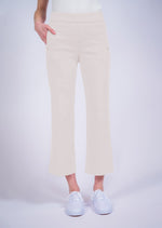 Ivory Hampton Twill Wide Leg Crop Pant from Lisette L Montreal