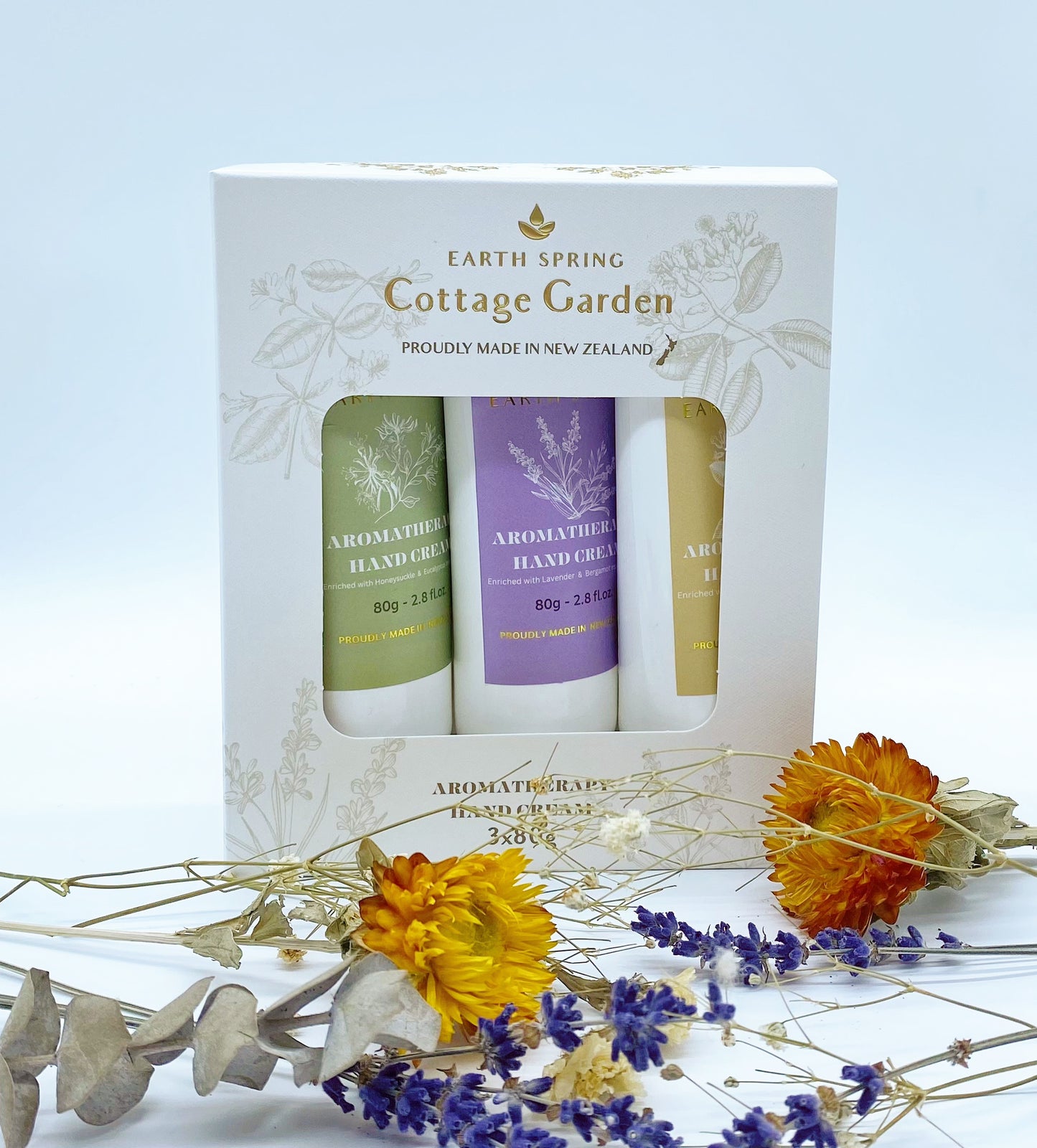 Earth Spring Cottage Garden -Trio of handcreams