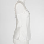 Carmen Kristein Luxury Loungewear - Pearl Silk Lace Cami