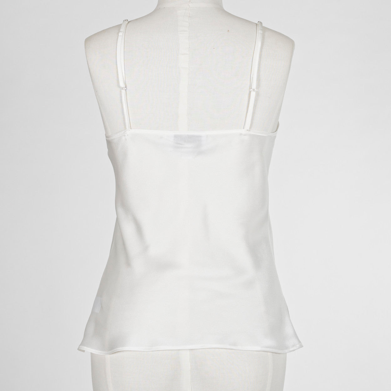 Carmen Kristein Luxury Loungewear - Pearl Silk Lace Cami