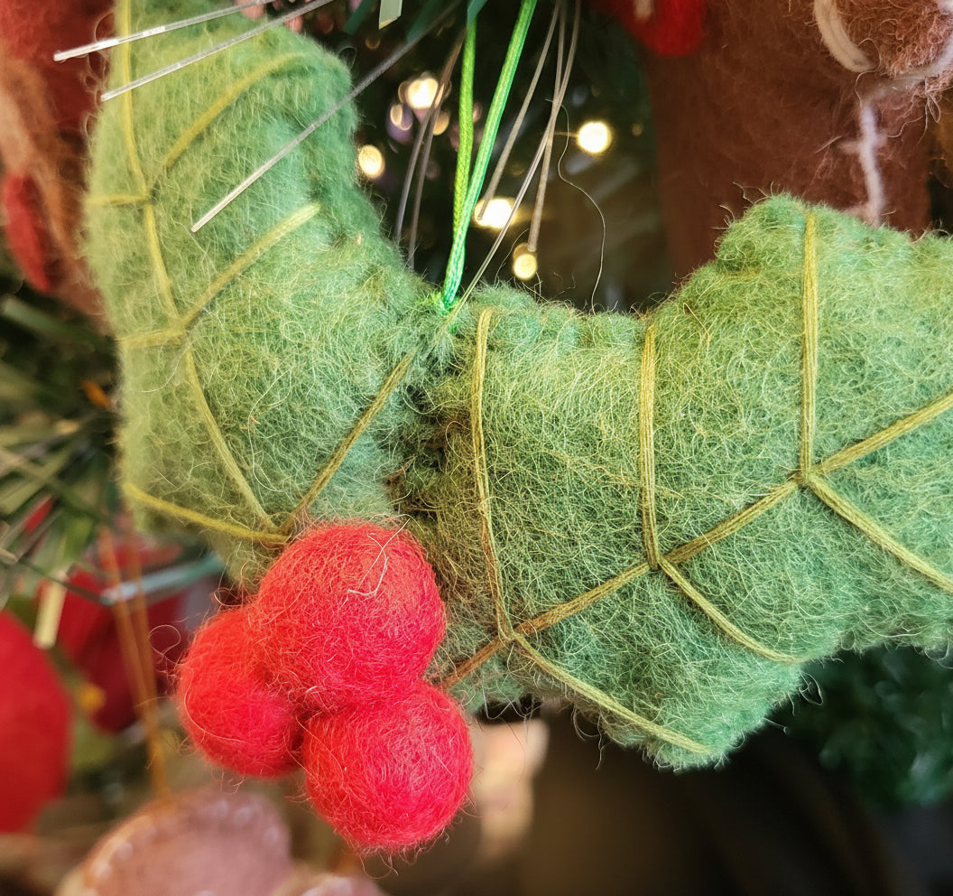 Pashom Christmas Holly Hanging Decoration