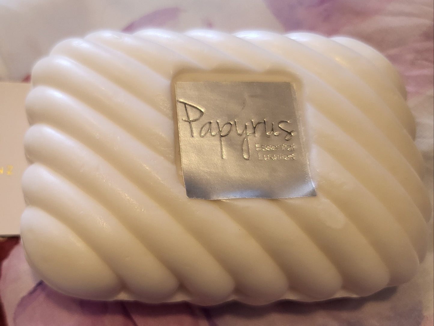 Handkerchief Wrapped Honeysuckle Soap from Carmen Kristen Luxury Loungewear