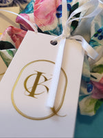 Handkerchief Wrapped Honeysuckle Soap from Carmen Kristen Luxury Loungewear