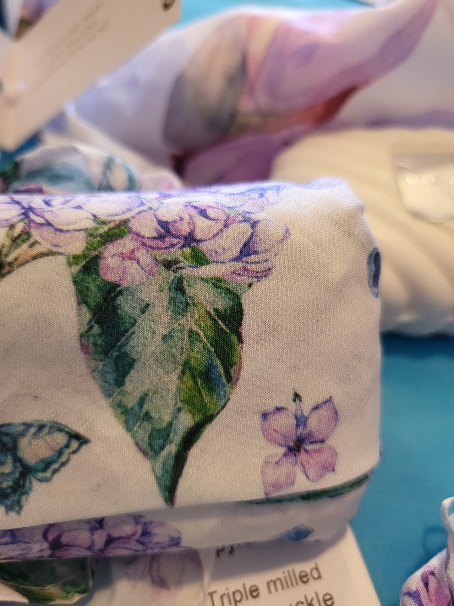 Handkerchief Wrapped Honeysuckle Soap from Carmen Kristen Luxury Loungewear