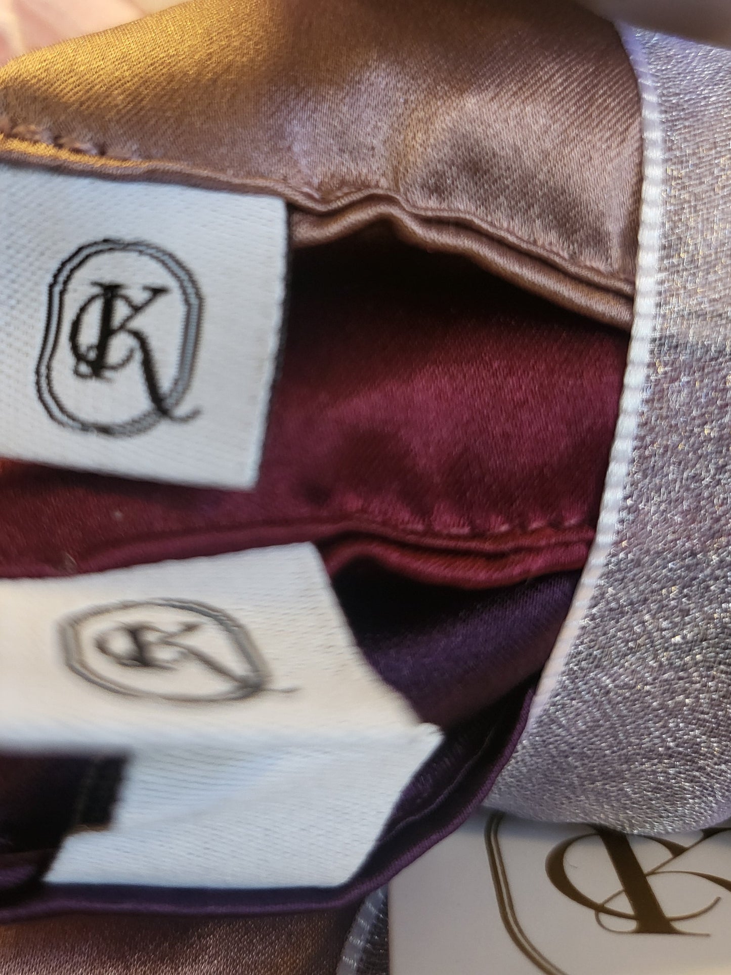 Lavender pillow stack from Carmen Kristen Luxury Loungewear