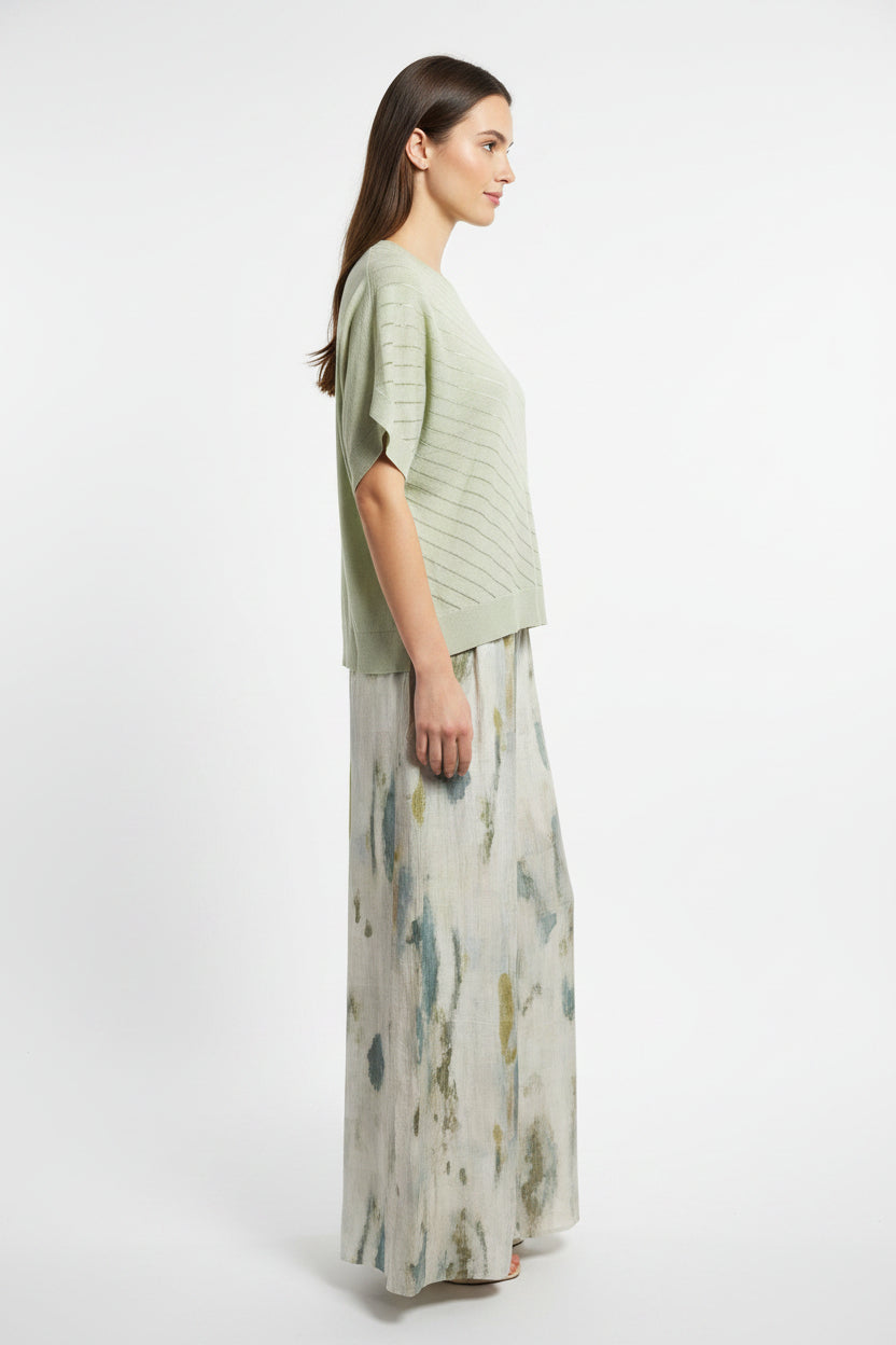 Detail Linen Top from LD&Co - Aloe