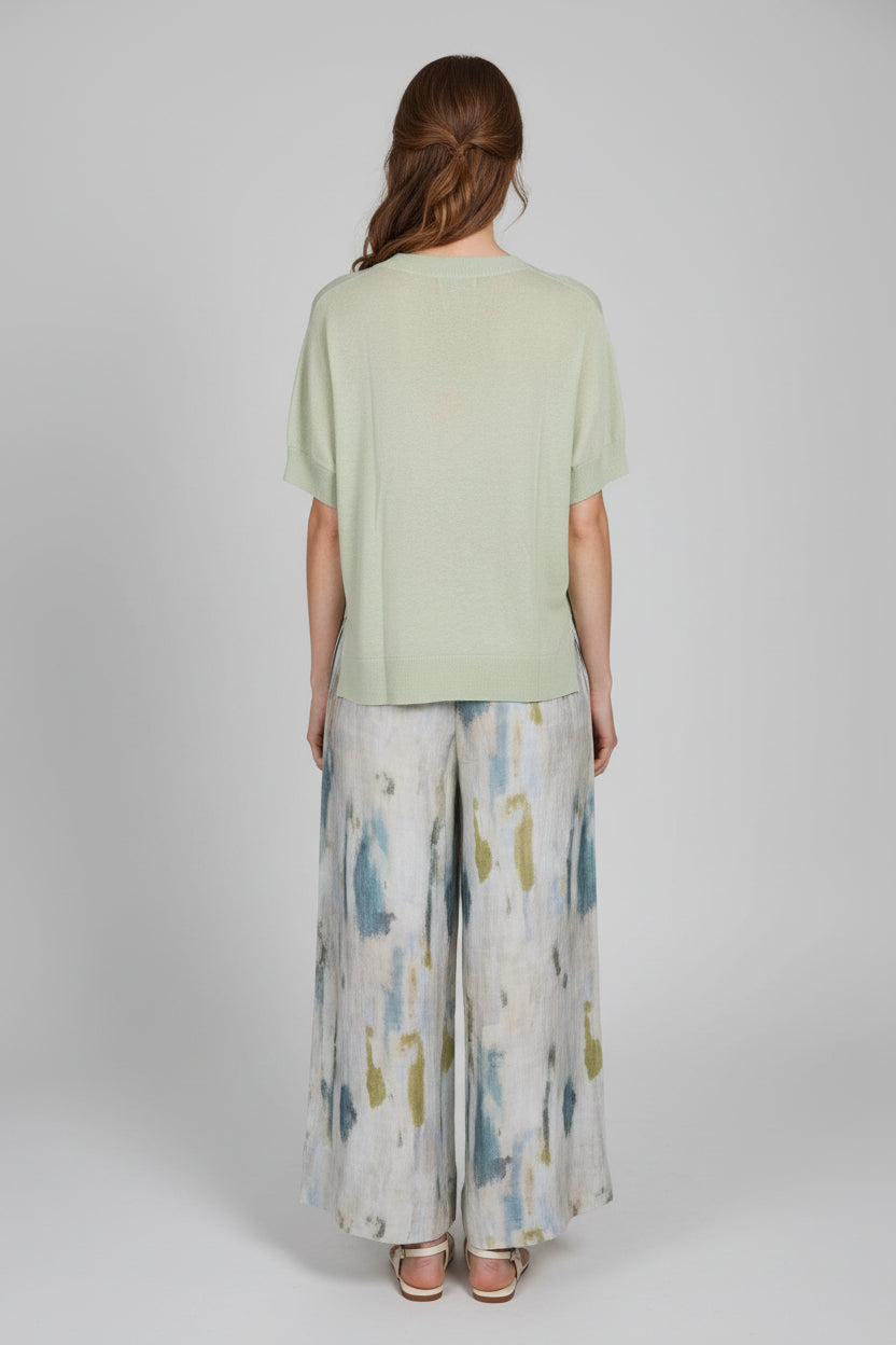Detail Linen Top from LD&Co - Aloe