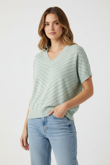 Detail Linen Top from LD&Co - Aloe