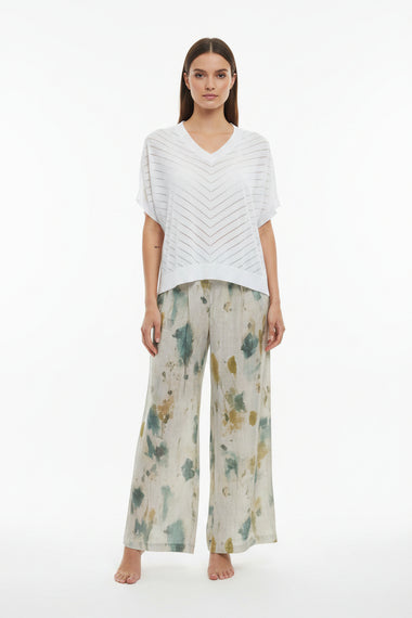 Detail Linen Top from LD&Co - White