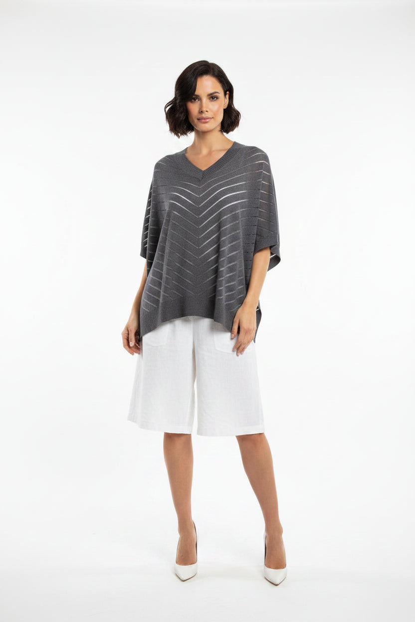 Detail Linen Top from LD&Co - Graphite