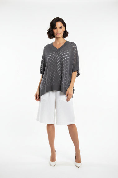 Detail Linen Top from LD&Co - Graphite