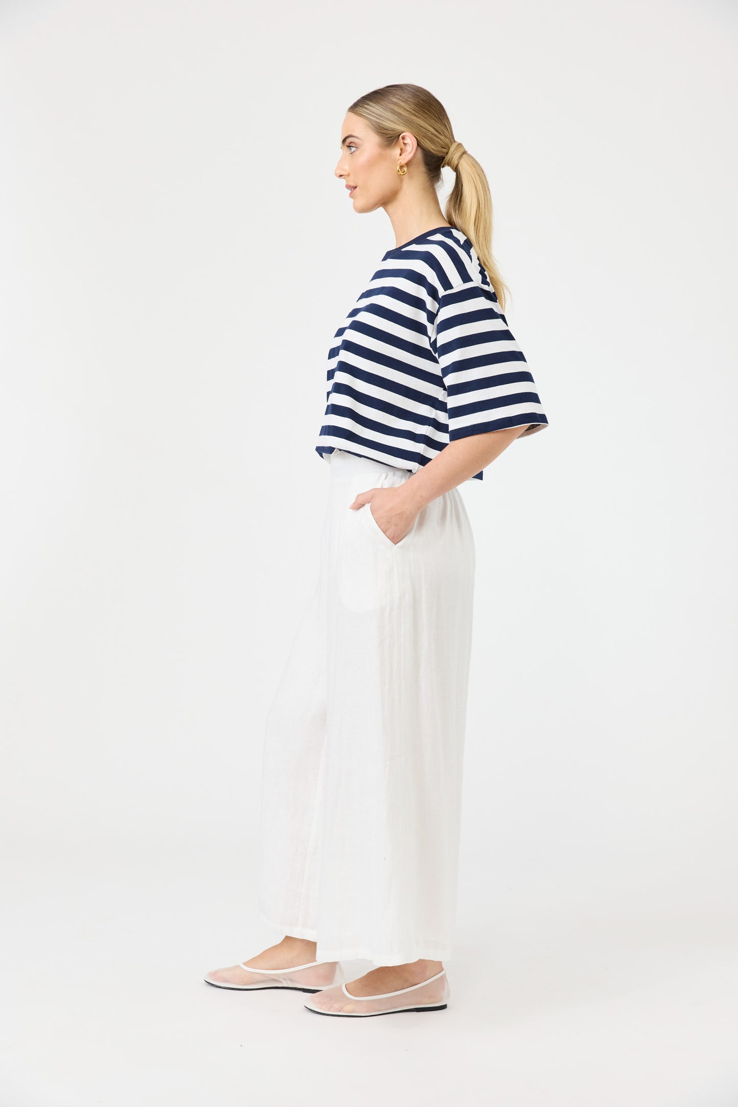 Studio Crop Pant - Salt