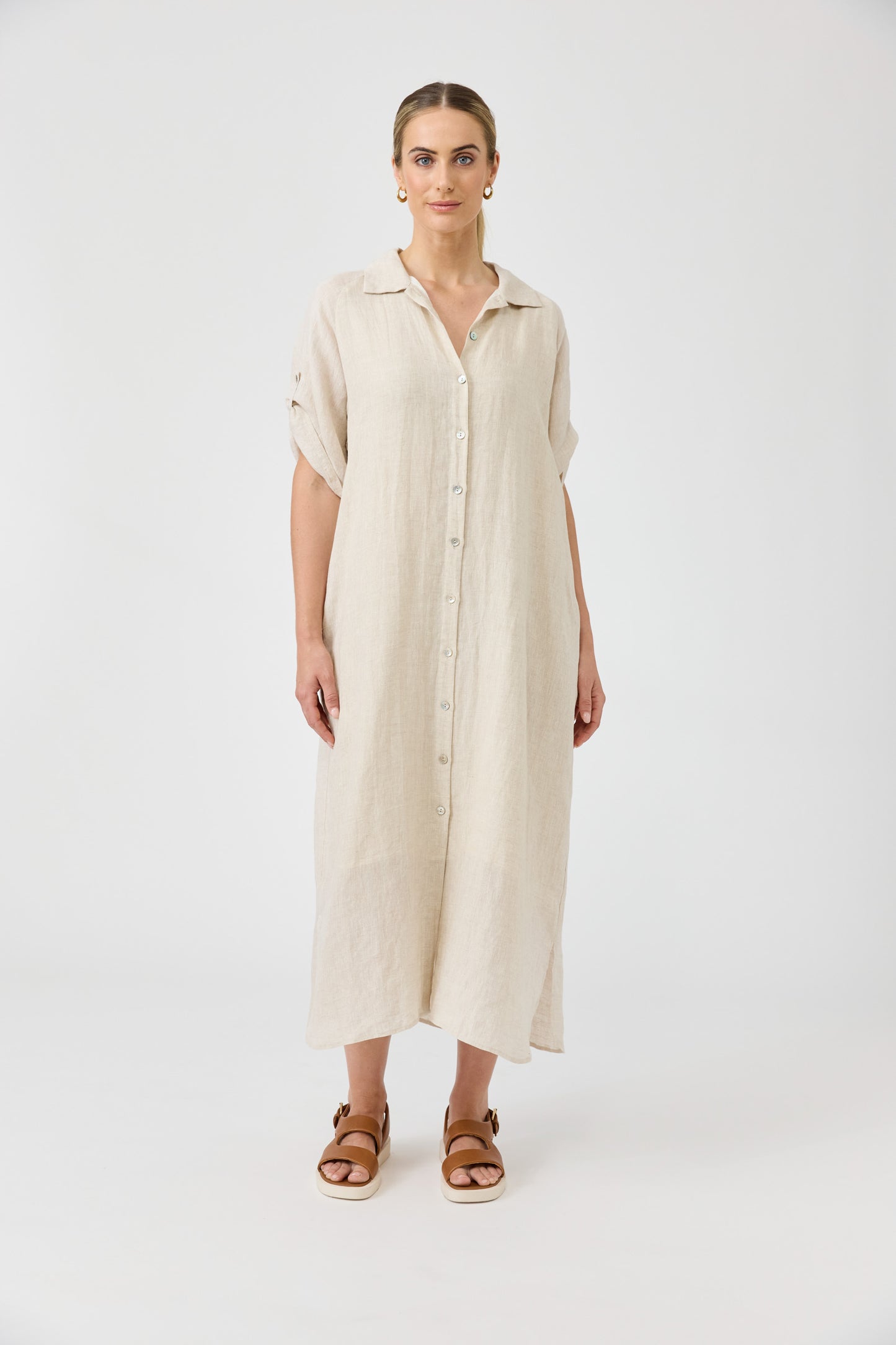 Studio Shirt Dress - Tusk