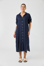 Studio Shirt Dress - Navy