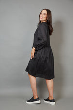 Studio Midi Shirt Dress - Ebony colour